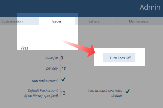 Fees Configuration - Admin