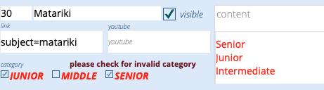Highlighting a wrong category