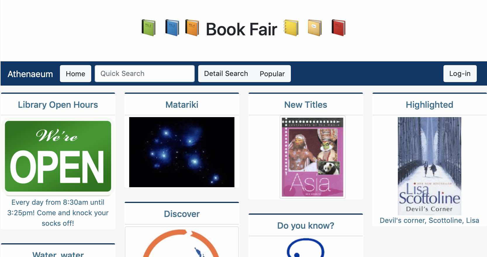 white banner "school fair" banner background