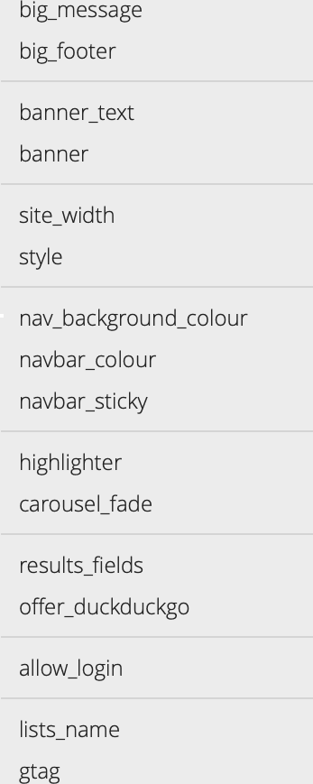 style/theme selectors