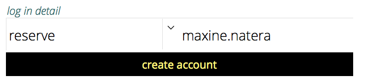 showing the create button