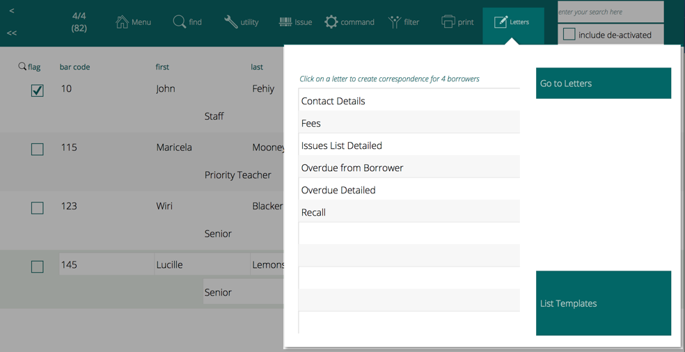 borrowers_letters_menu
