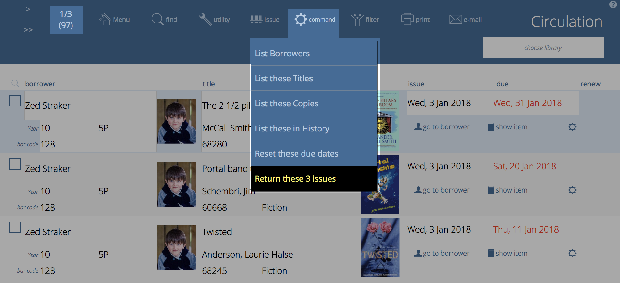 returing multiple items