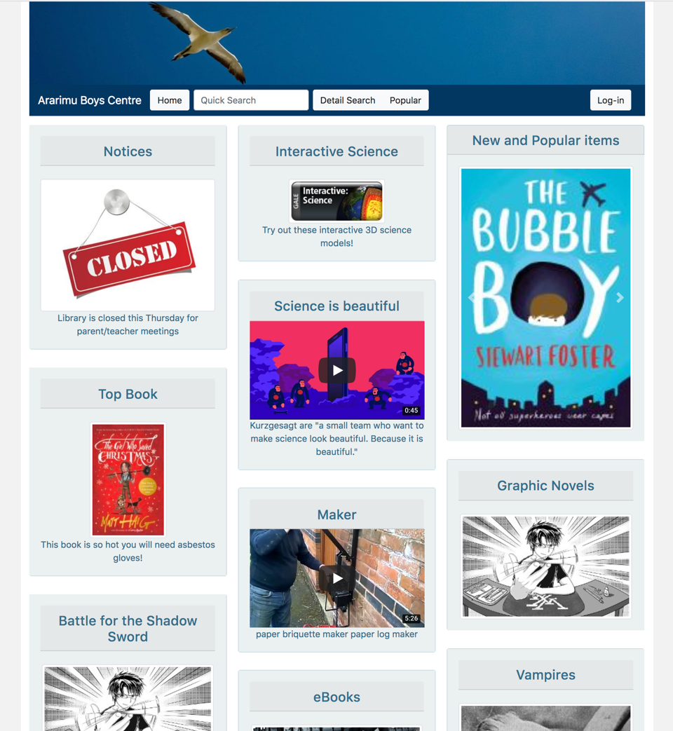 sample home page