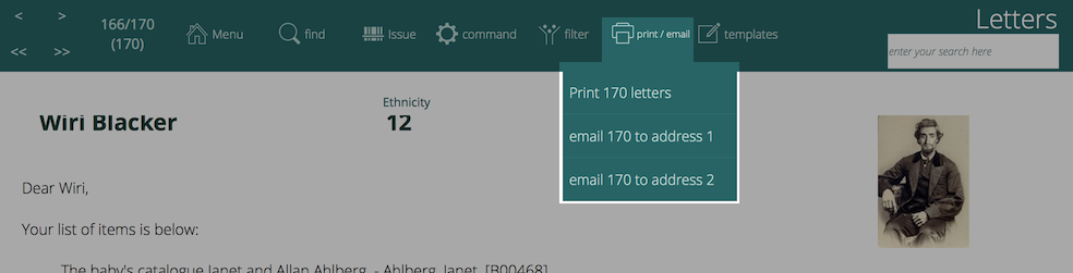output bulk Letters