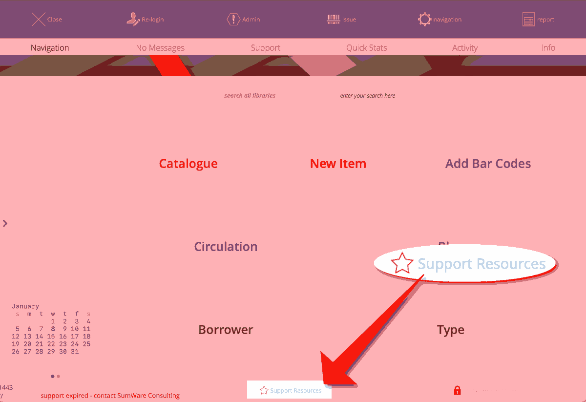 navigate to support resources