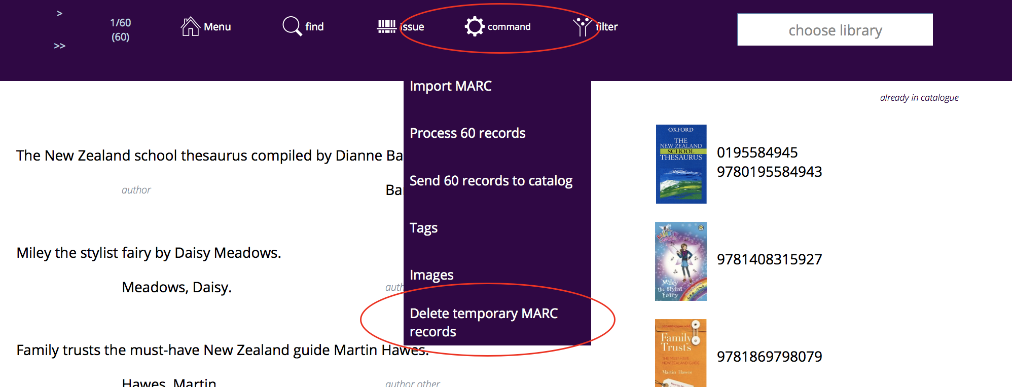 deleting MARC records