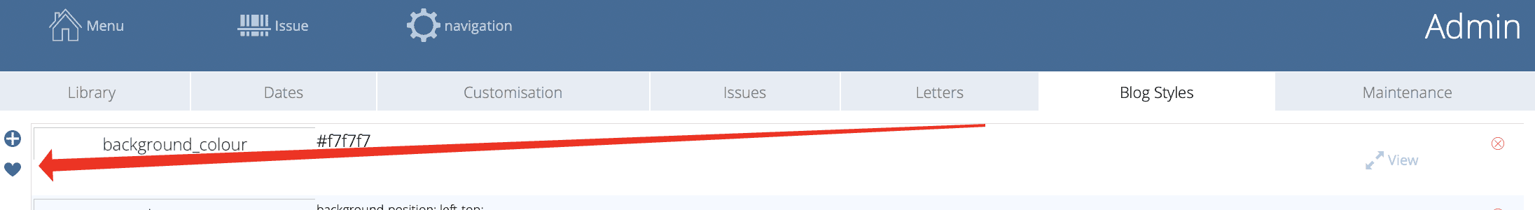 My styles button for saving your work