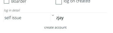 specifying logon detail