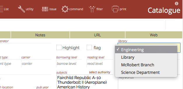 choosing a library for the title