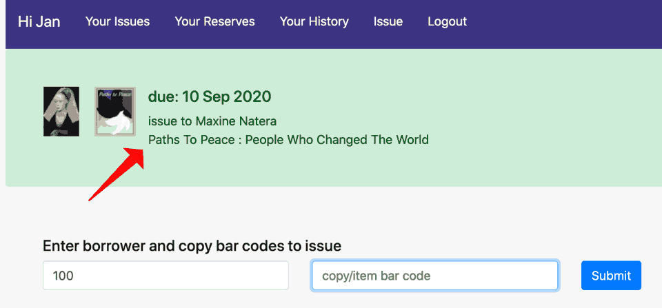 issue success