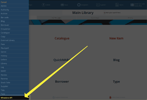 new navigation option for Wheelers API